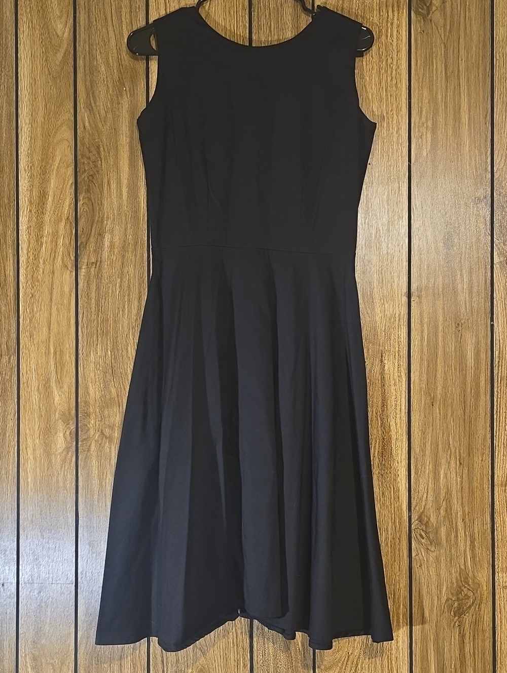 Classic Black Sleeveless A-Line Dress